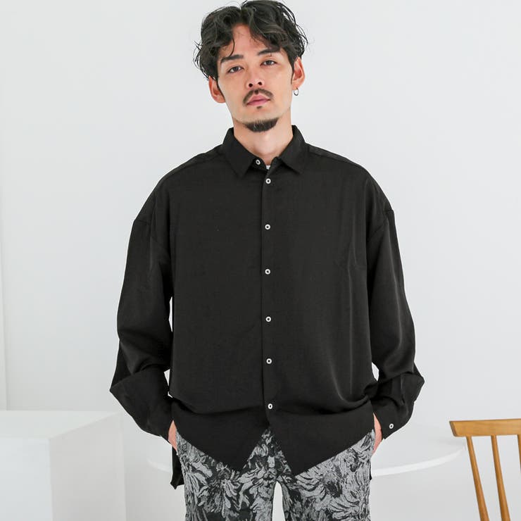 ブラック | シャツ 長袖シャツ カジュアルシャツ | LUXSTYLE