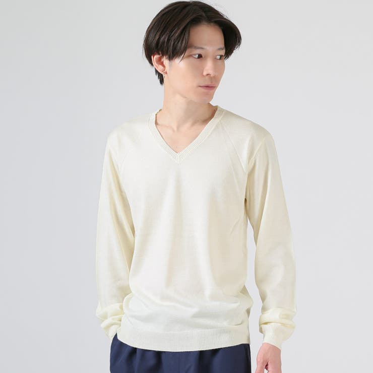 ホワイト | ニットセーター メンズ レディース | LUXSTYLE