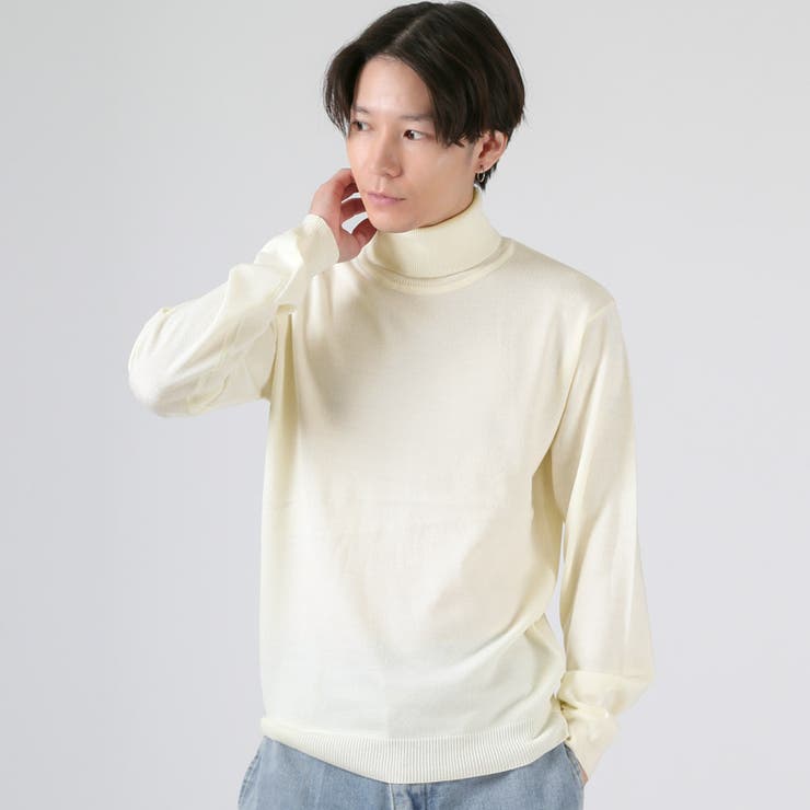 ホワイト | ニットセーター メンズ レディース | LUXSTYLE