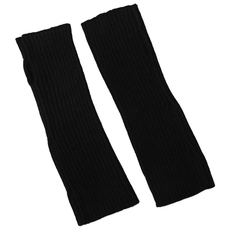 ブラック | アームウォーマー アームカバー ニット | LUXSTYLE