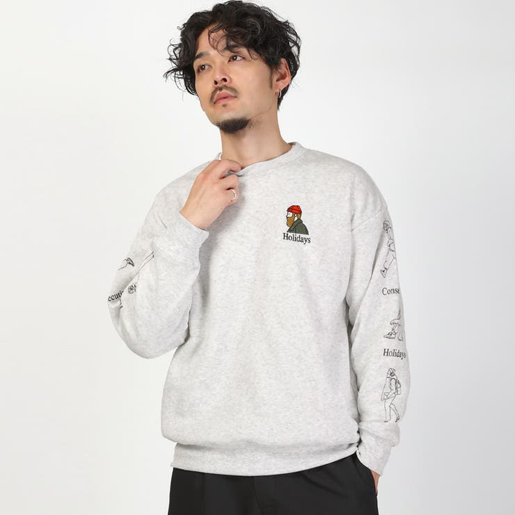 杢グレー | トレーナー スウェット メンズ | LUXSTYLE