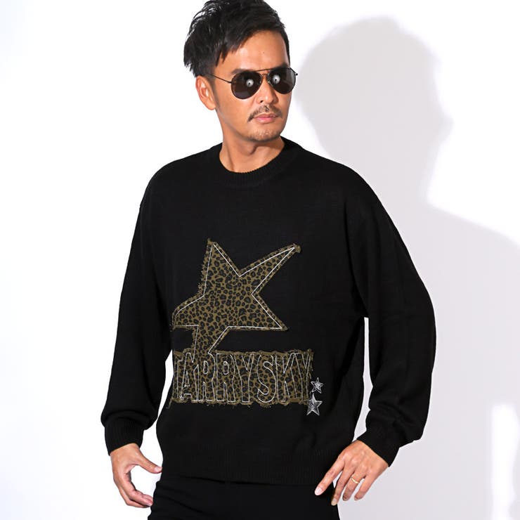 ブラック | ニット セーター メンズ | LUXSTYLE