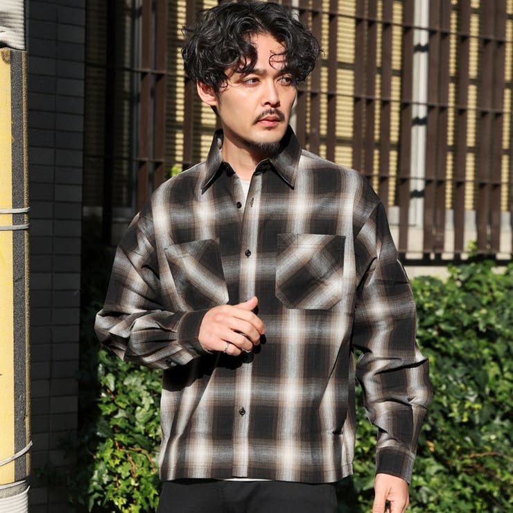 ブラウン | シャツ 長袖 メンズ | LUXSTYLE