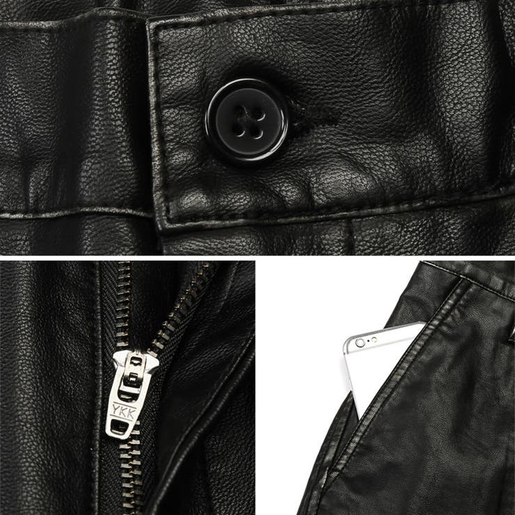 レザーパンツ ワイドパンツ メンズ | LUXSTYLE | 詳細画像8 