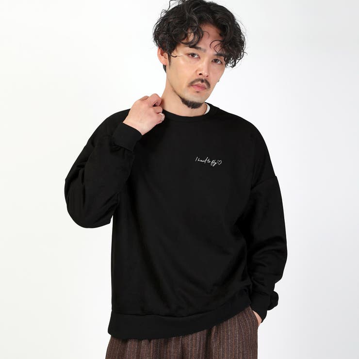 ブラック | トレーナー スウェット プルオーバー | LUXSTYLE