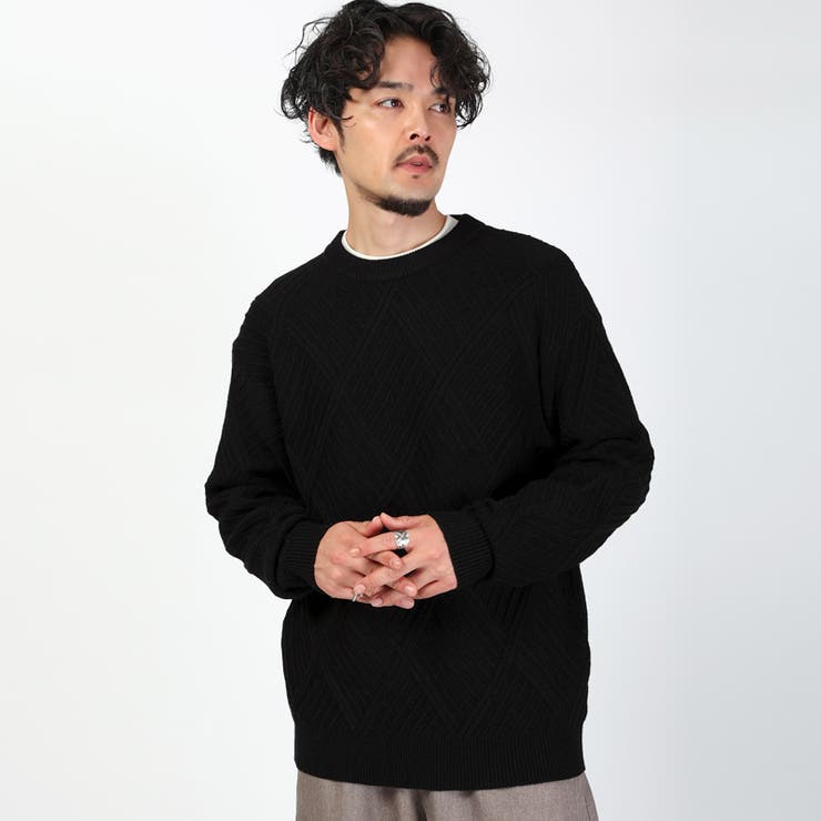 ブラック | ニット セーター ニットソー | LUXSTYLE