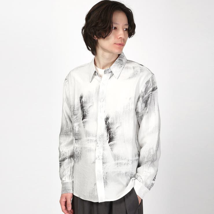 ホワイト | シャツ 長袖 メンズ | LUXSTYLE