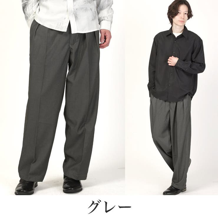 ワイドパンツ スラックス メンズ | LUXSTYLE | 詳細画像8 