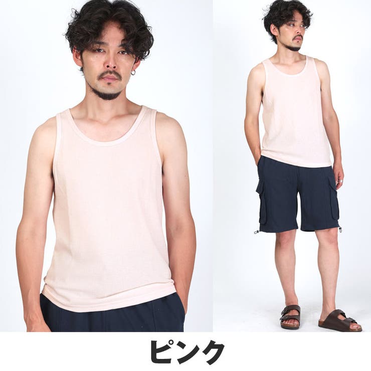 タンクトップ メンズ ワッフル | LUXSTYLE | 詳細画像11 
