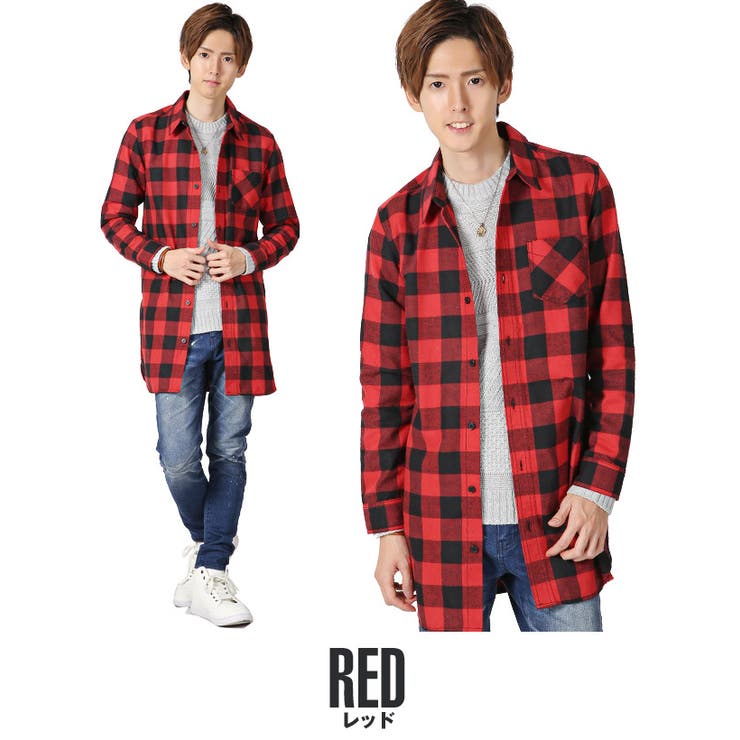 EXO チェックシャツ KAI カイ L Never mind the XU / Chikashitsu+（ネバーマインド ザ エックス
