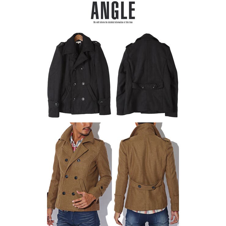 【美品】UNTITLED MEN Pコート ピーコート 楽天市場】S-2XL Pコート ピーコート メンズ スタンドカラー