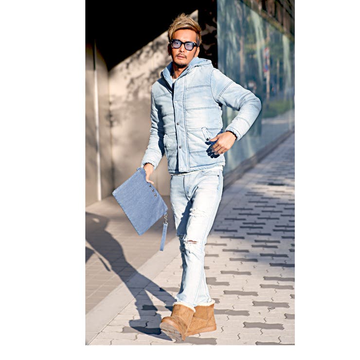 [NICENESS] CREAM ワイルド シルク デニム ジャケット L NICENESS] CREAM ワイルド シルク デニム ジャケット L