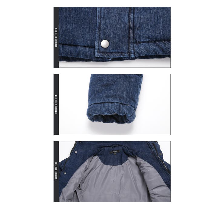中綿ジャケット メンズ デニム | LUXSTYLE | 詳細画像11 