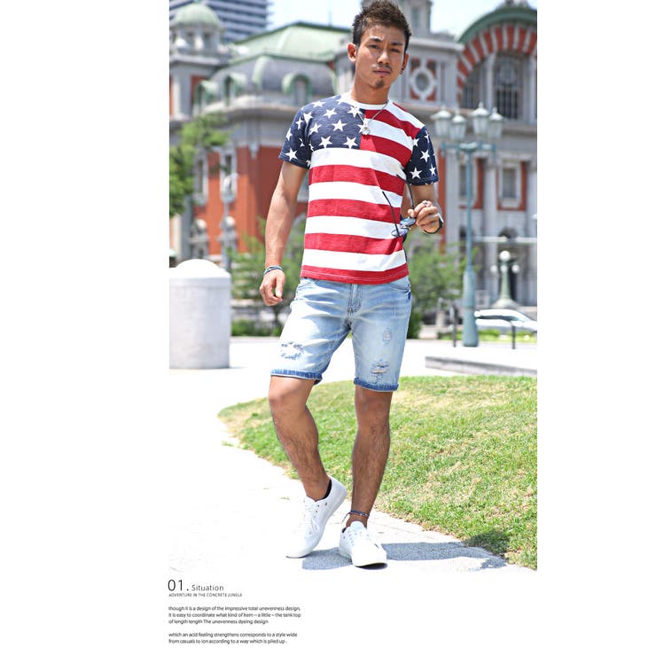 BITTER アメリカ国旗 Tシャツ[品番：LU000006714]｜LUXSTYLE