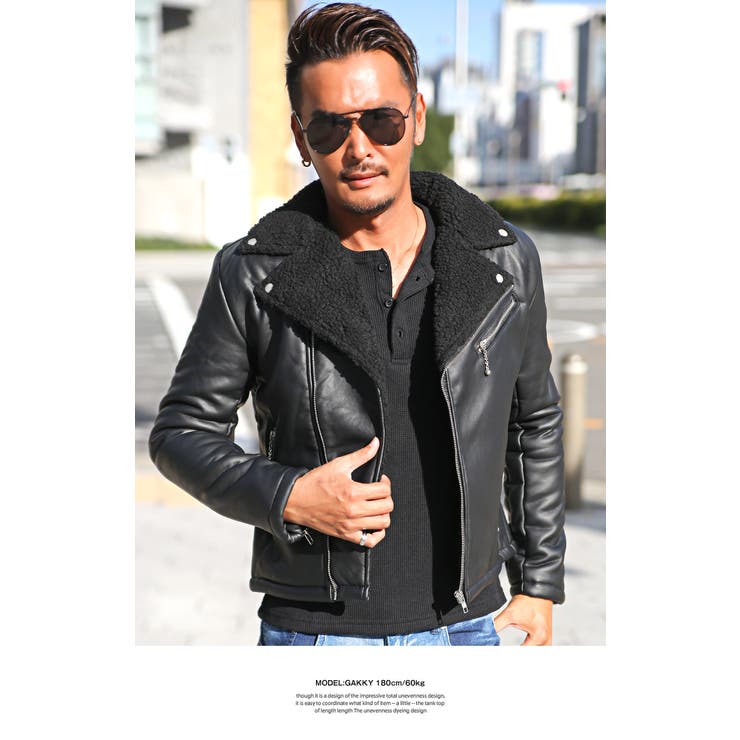 ライダースジャケット メンズ ダブルライダース [品番：LU000007073]｜LUXSTYLE（ラグスタイル）のメンズファッション通販｜SHOPLIST（ショップリスト）