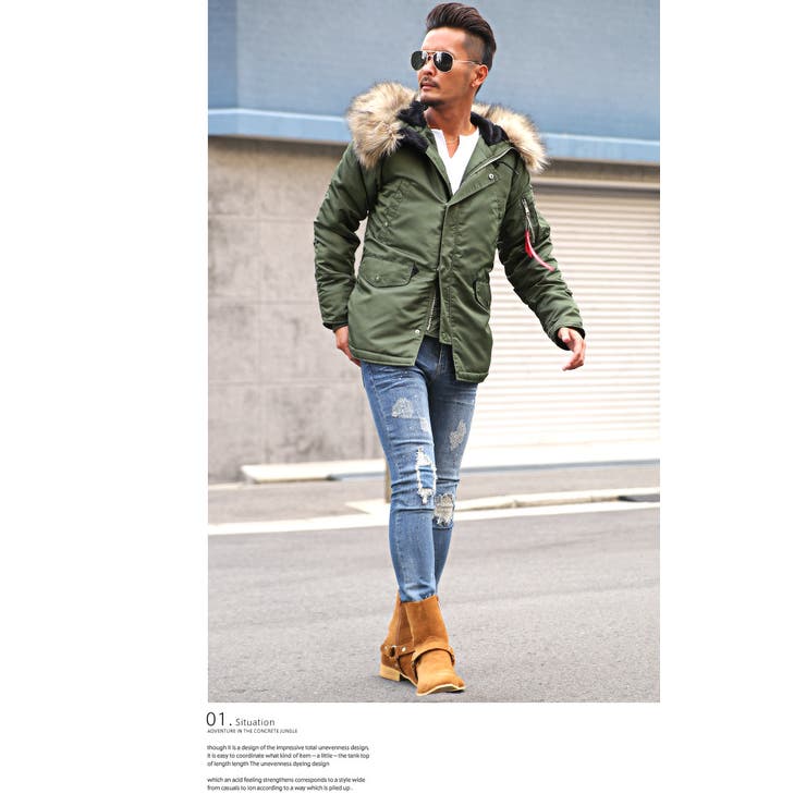 ATTACHMENT N3-Bジャケット 中綿 カーキ　M アタッチメント 楽天市場】アルファ インダストリーズ ALPHA INDUSTRIES N-3B