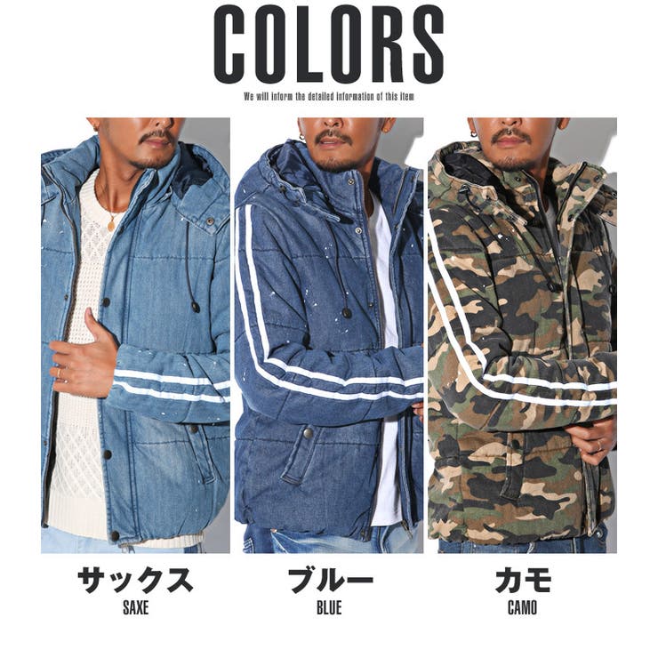 送料無料 中綿ベスト メンズ ボリュームネック 厚手 フード