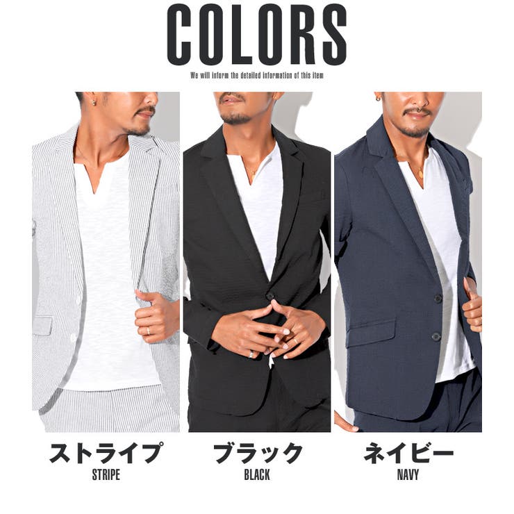 【トゥモローランド】ストライプサマージャケット　メンズLサイズ　白/黒 楽天市場】ストライプ 白黒（コート・ジャケット｜メンズ