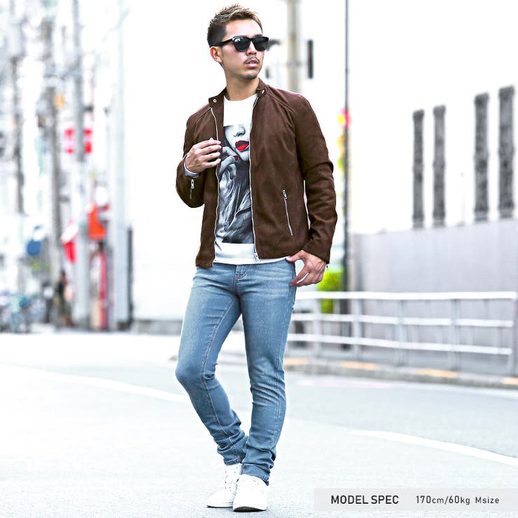 ライダースジャケット メンズ シングル[品番：LU000007978