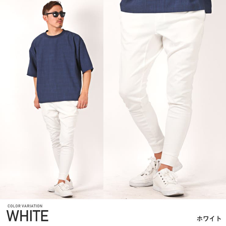 【未使用・タグ付】リュクスエイケイエムプラス　ジョガーパンツ　スウェット　白　Ｍ Amazon | [リュクスエイケイエムプラス] ゴルフパンツ ゴルフ