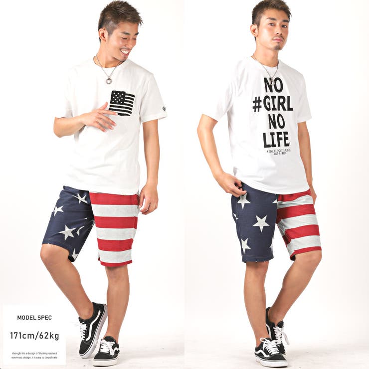 ショートパンツ メンズ 星条旗[品番：LU000008569]｜LUXSTYLE