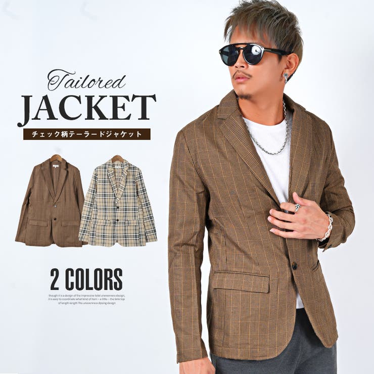 安いそれに目立つ ジャケット メンズ テーラード[品番：LU000008975]｜LUXSTYLE Mサイズ