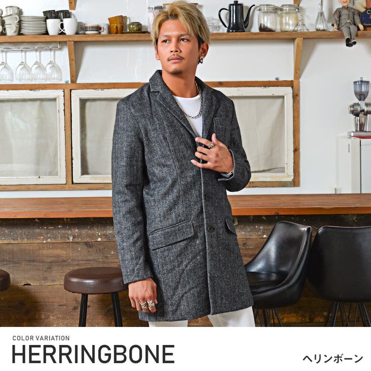 チェスターコート コート メンズ 品番 Lu Luxstyle ラグスタイル のメンズ ファッション通販 Shoplist ショップリスト