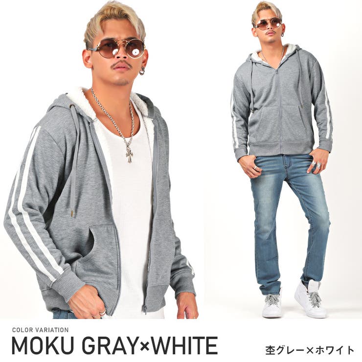 パーカー メンズ ジップアップ[品番：LU000009108]｜LUXSTYLE