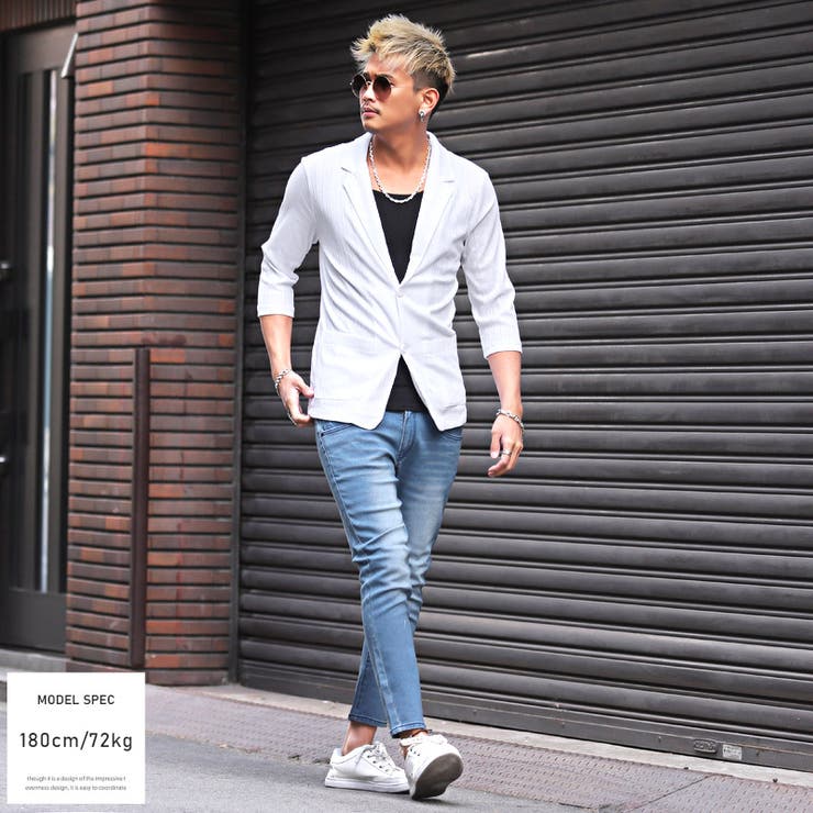 テーラードジャケット メンズ 七分袖 品番 Lu Luxstyle ラグスタイル のメンズ ファッション通販 Shoplist ショップリスト