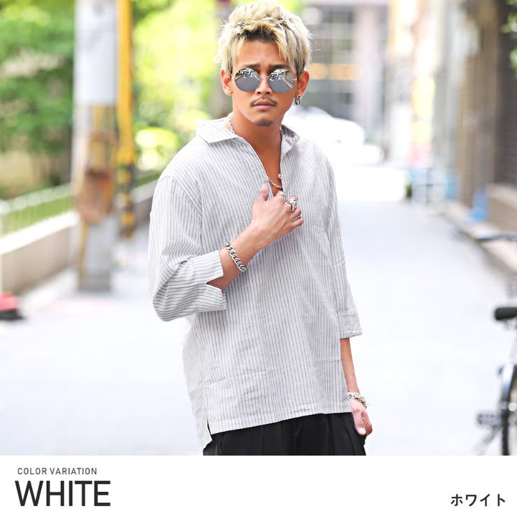 シャツ メンズ 7分袖[品番：LU000009703]｜LUXSTYLE（ラグ