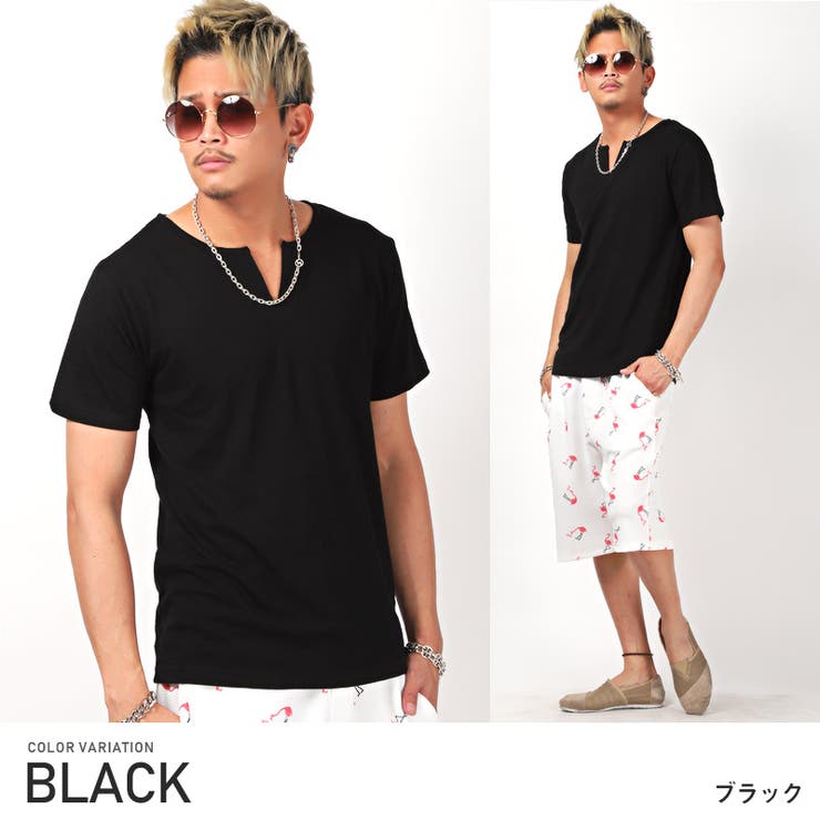 Tシャツ メンズ キーネック[品番：LU000009731]｜LUXSTYLE（ラグ