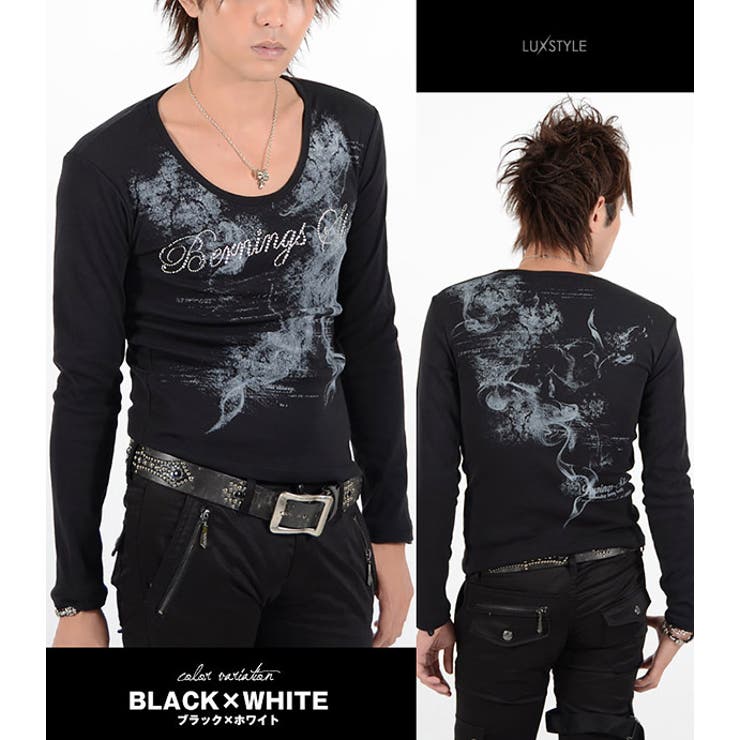 お兄系 ロンTメンズお兄系ロンTメンズロンT 長袖Tシャツ | LUXSTYLE | 詳細画像2