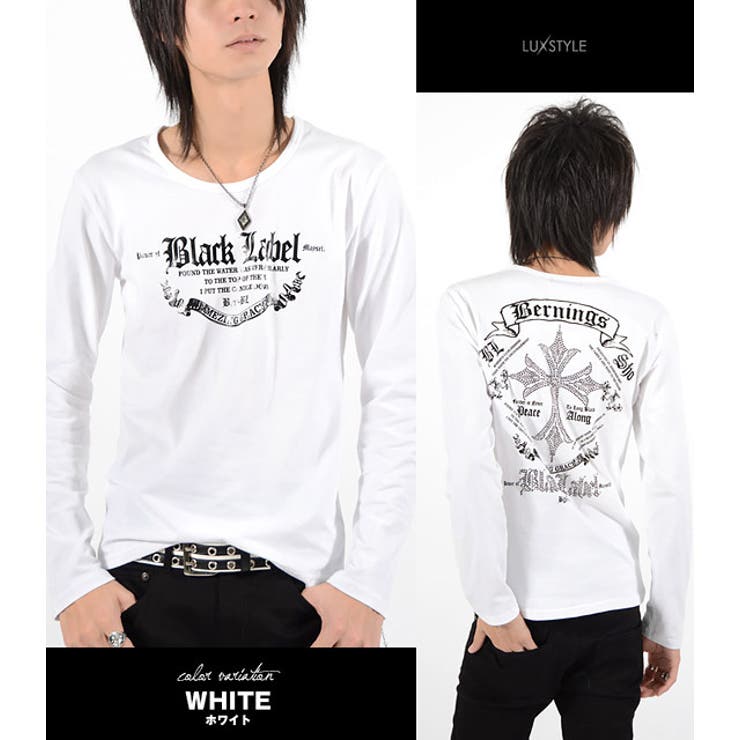 【おトク】 お兄系 ロンT メンズ長袖Tシャツラインストーン[品番 トップス