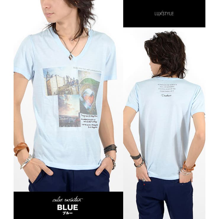 お兄系 Tシャツ メンズ半袖[品番：LU000002919]｜LUXSTYLE（ラグ