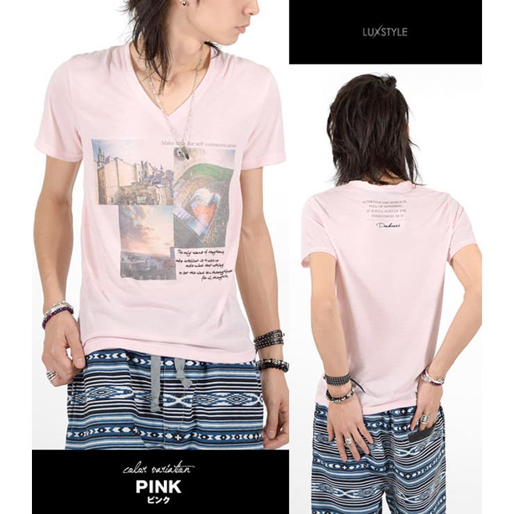 お兄系 Tシャツ メンズ半袖[品番：LU000002919]｜LUXSTYLE（ラグ
