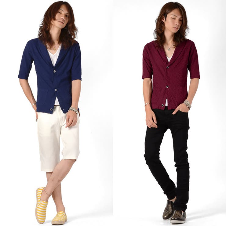 お兄系 カーディガン メンズジャガード | LUXSTYLE | 詳細画像8