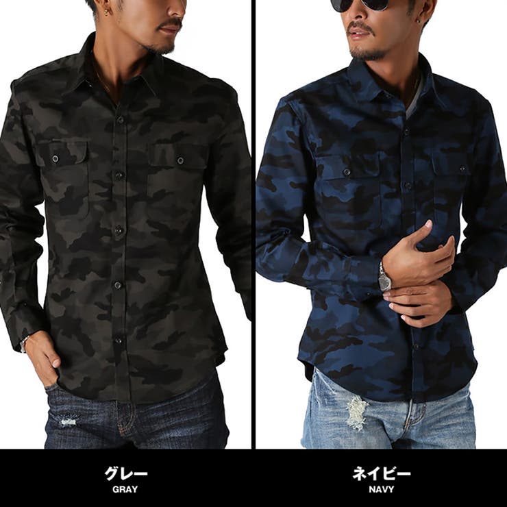 BRIEFING XL ブラック迷彩シャツ 迷彩 シャツ メンズ[品番：LU000004416]｜LUXSTYLE（ラグ