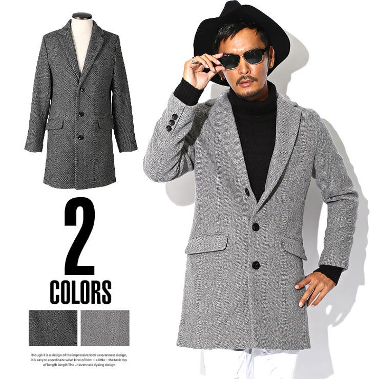 Jiggys Shop ジギーズショップ の メルトン メンズ チェスター ロングコート チェスターコート Wear