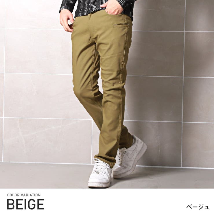 スキニーパンツメンズストレッチチノパン接触冷感無地チェックイージーパンツメンズパンツゴルフパンツスーパーストレッチ伸縮性アウトドアワンマイルウェアタイトビター系BITTERaa-2211