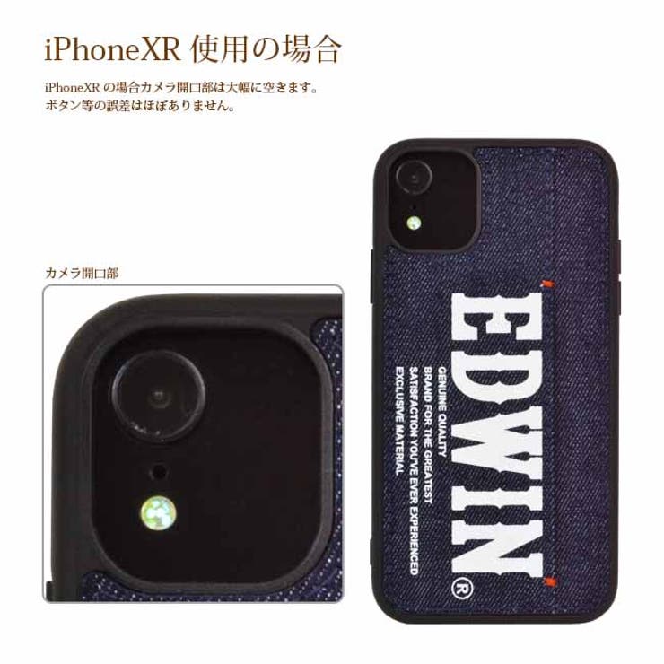 iPhone11iPhone11ProiPhoneXREDWIN「プリントデニム」エドウィン背面ケースアイフォンケースブランド