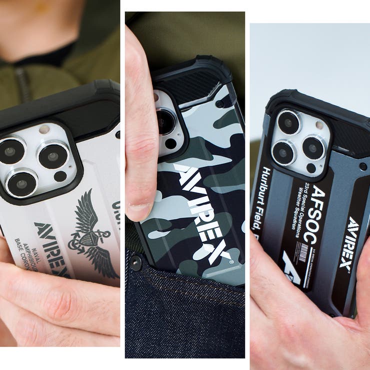 iPhone14iPhone13iPhone14ProiPhone14PlusAVIREXアヴィレックス「アーミータフ耐衝撃ケース」