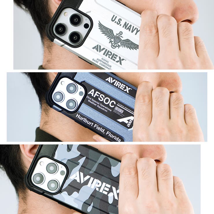 iPhone14iPhone13iPhone14ProiPhone14PlusAVIREXアヴィレックス「アーミータフ耐衝撃ケース」