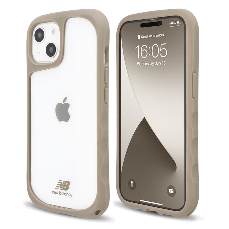 iPhone14iPhone13newbalanceニューバランス「耐衝撃/クリア」