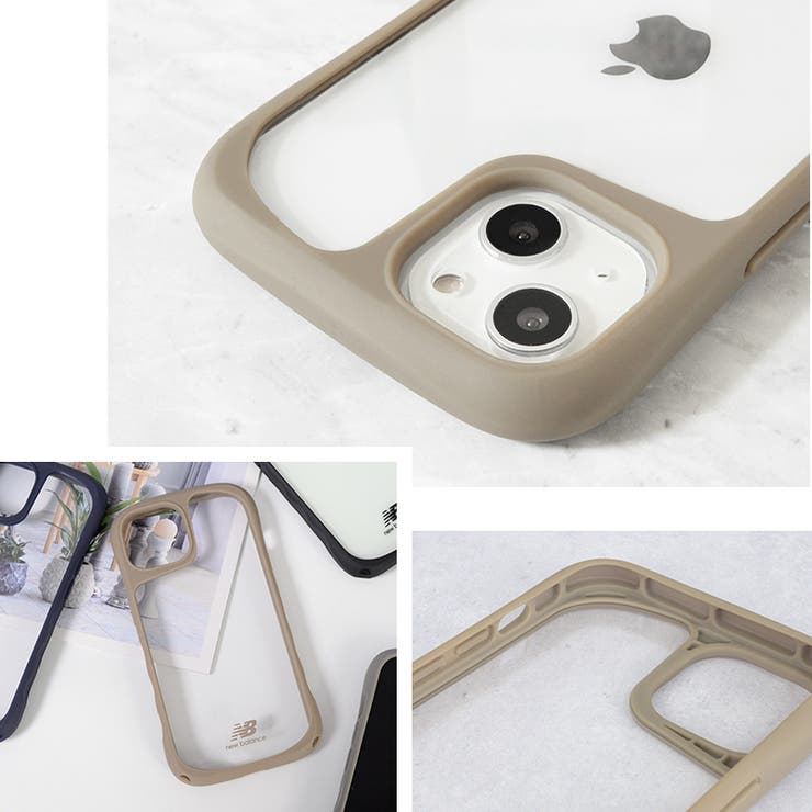 iPhone14iPhone13newbalanceニューバランス「耐衝撃/クリア」