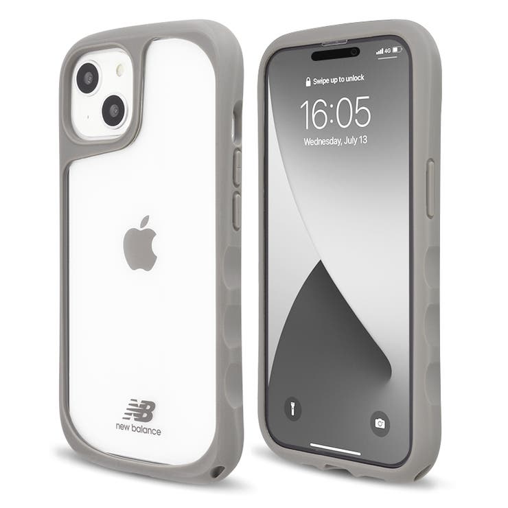 iPhone14iPhone13newbalanceニューバランス「耐衝撃/クリア」