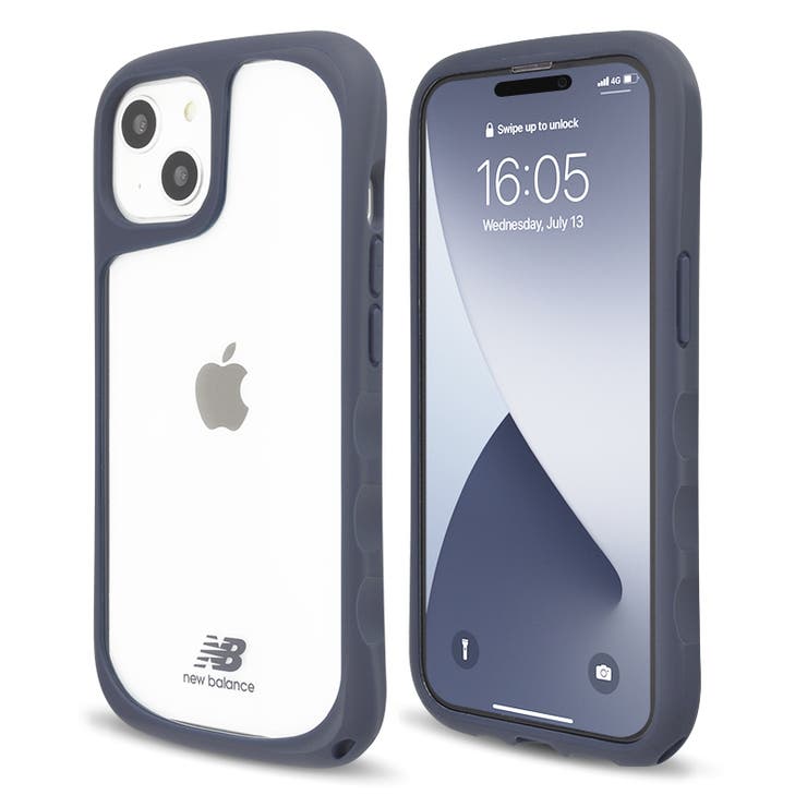 iPhone14iPhone13newbalanceニューバランス「耐衝撃/クリア」