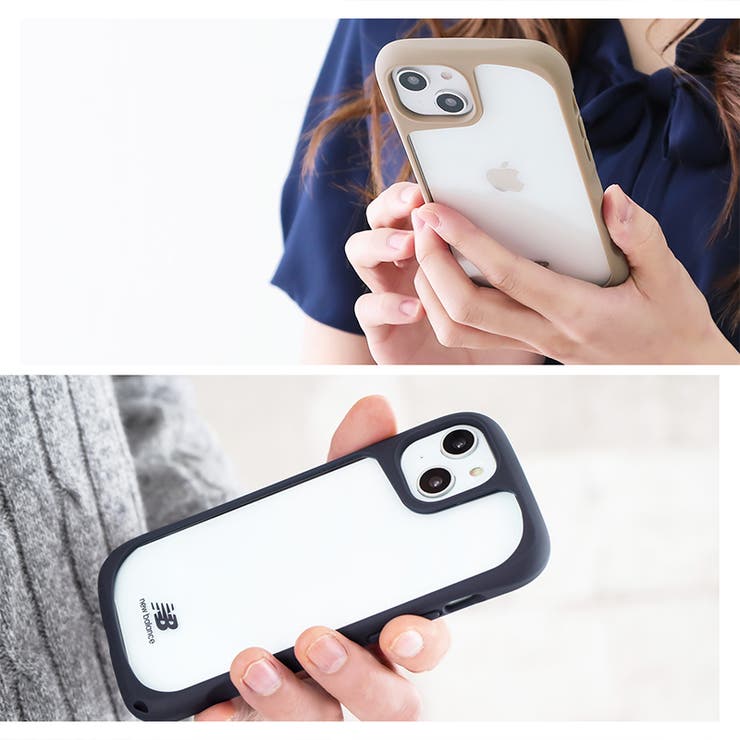 iPhone14iPhone13newbalanceニューバランス「耐衝撃/クリア」