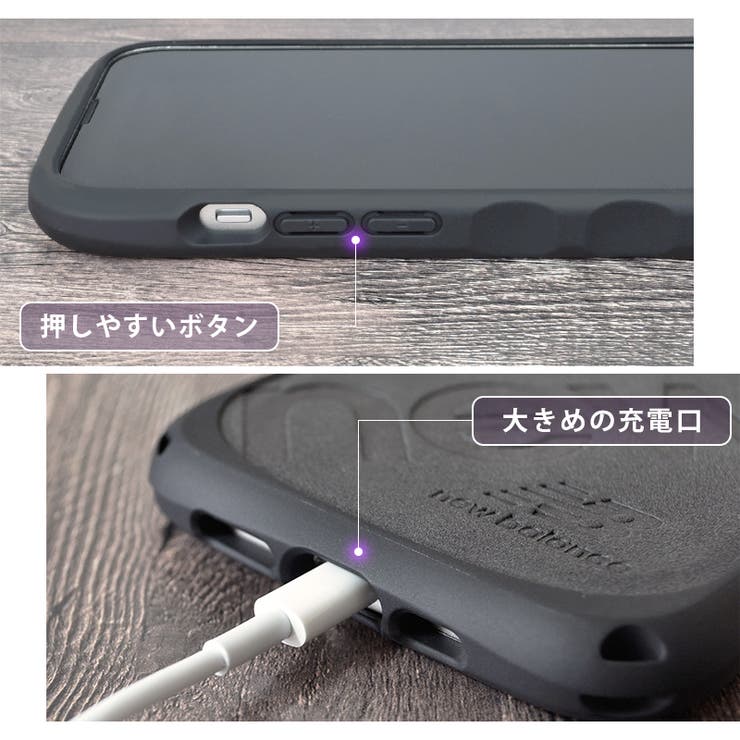 iPhone14iPhone13newbalanceニューバランス「耐衝撃/スタンプロゴスエード」