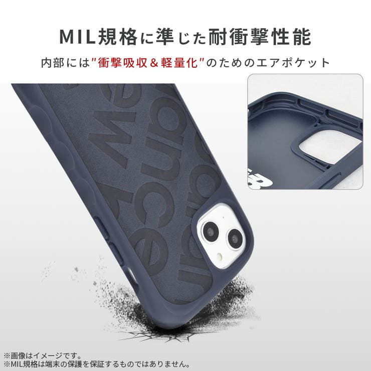 iPhone14iPhone13newbalanceニューバランス「耐衝撃/スタンプロゴスエード」