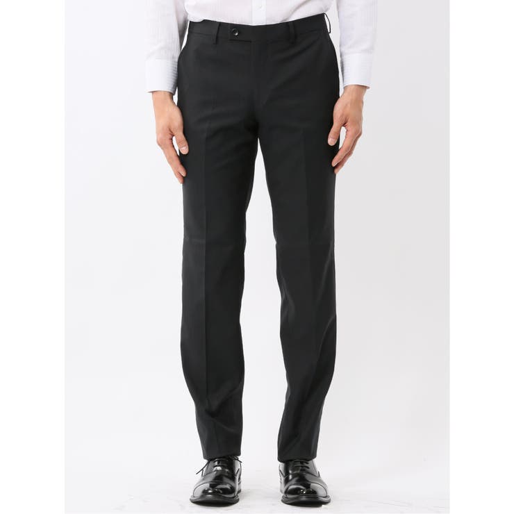 光沢ウール混ストレッチ スリムフィット 2ボタン3ピーススーツ | TAKA-Q MEN | 詳細画像13 